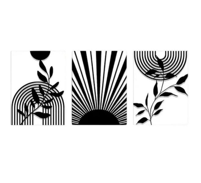 Framed Wall Canvas 05-3 Pieces Set -40 × 60 cm