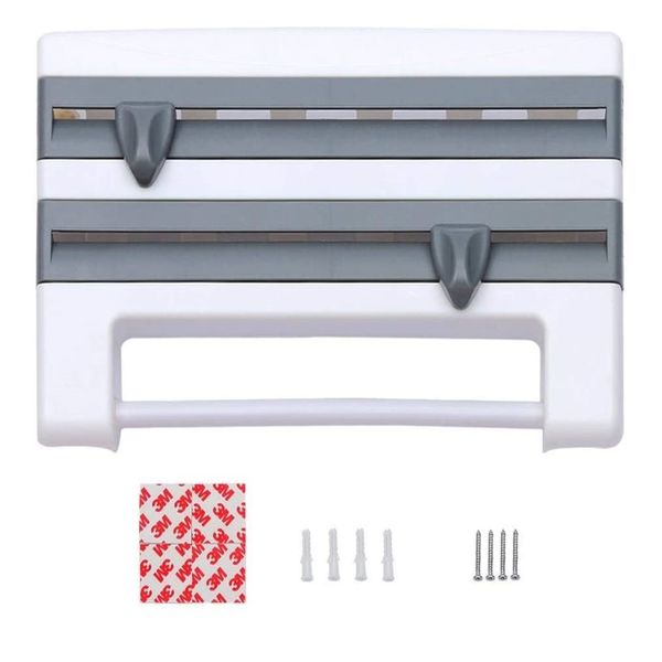 6-in-1 Multi-function Plastic Tissue Holder (Grey)