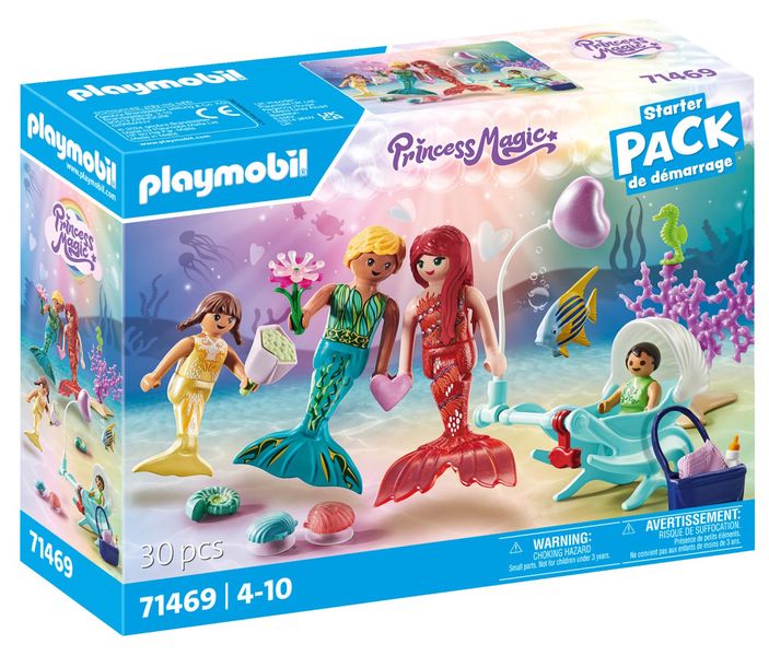 Playmobil Princess Magic - Mermaid Family Playset - 30 Piece
