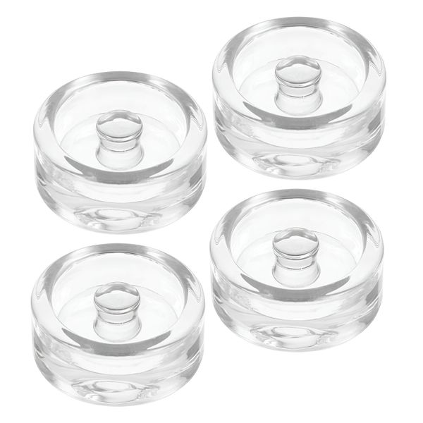 4 piece Crystal Glass Fermentation Weights for Wide Mouth Jars - Transparent