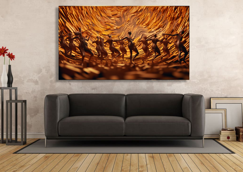 Canvas Wall Art - Harmony in Motion Abstract - IM0357