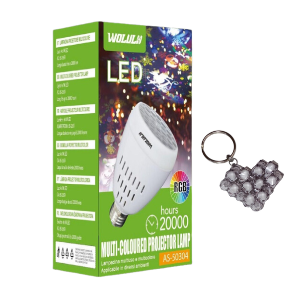 Wolulu AS-50304 LED RGB Bulb Projector Light E27