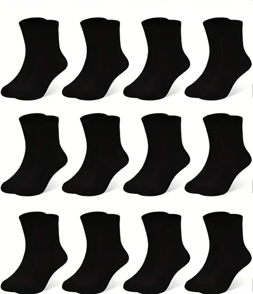 Selphies Mens Pack of 12 polycotton Socks