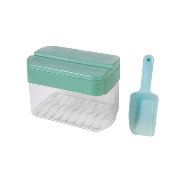 Matcha Green Silicone Ice Mould with Storage Box &amp; Dishing Spoon