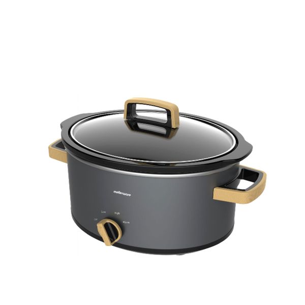 Mellerware Slow Cooker Ceramic Grey 4L 210W "Tempo