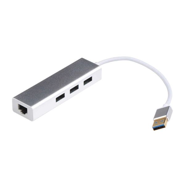 3 Port USB 3.0 Hub Multi-function Lan Adapter Q-029