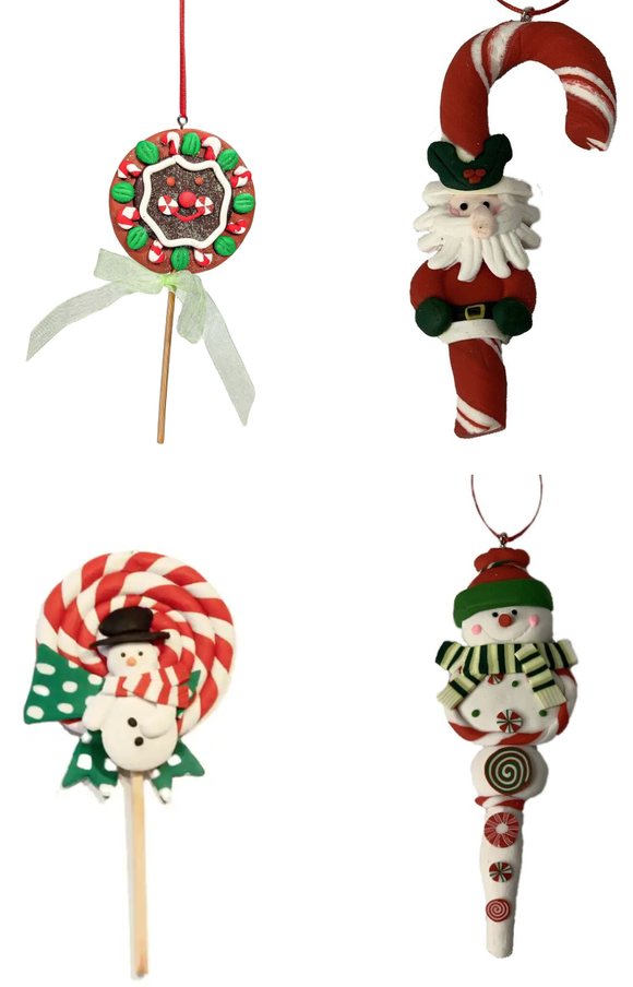 Christmas Hanging Ornaments Pack of 4