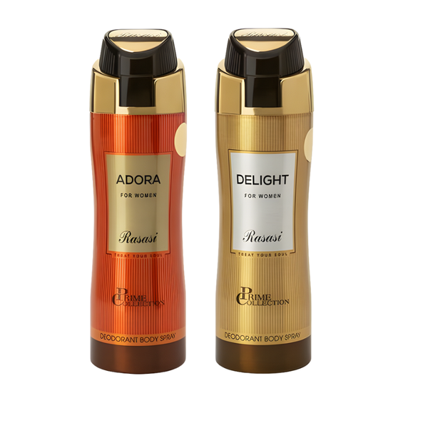 Rasasi - DEO PRIME ADORA &amp; PRIME DELIGHT 200ml Body Spray Bundle - For Her