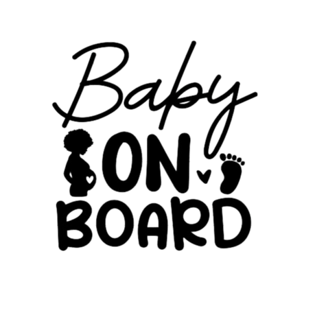 Baby on Board Sign Decal Sticker - Baby on Board Foot Print +