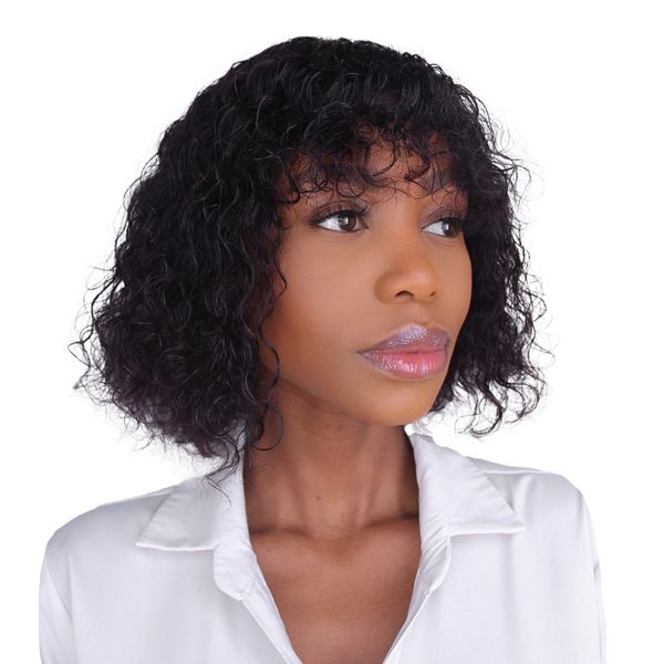 Brazilian Water Wave Fringe Wig - Zoe