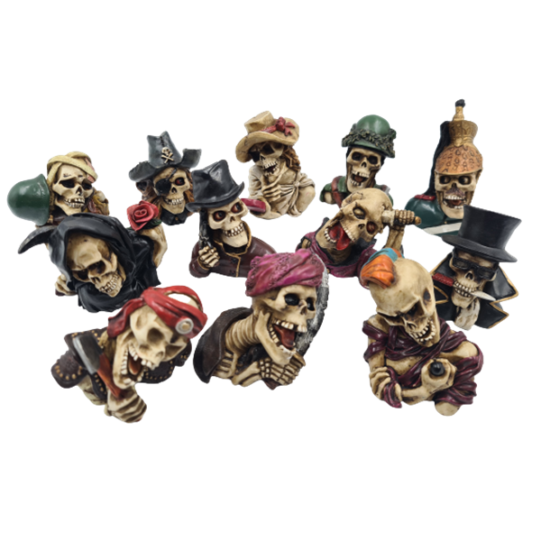 Polyresin Skull - Set of 12