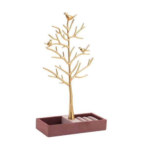 Jewelry Tree Stand Earrings Necklace Storage Box