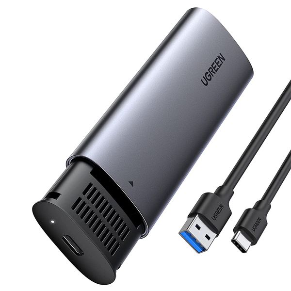 UGreen USBC3.1 Gen1 M.2 B-Key SATA NGFF SSD Alu-Alloy Enclosure - Grey