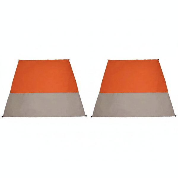 Anti-Sand Beach Blanket, 6 x 4 m, Portable Outdoor Mat - 2 Pack