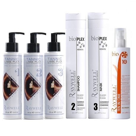 Brazilian Keratin Tannic Straightening Kit (3 step) & Aftercare by Raywell  | Buy Online in South Africa 