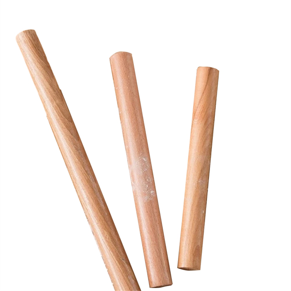 25/30/50Cm 3-Pack Solid Wood Wooden Rolling Pin Dough Utensil Kitchen