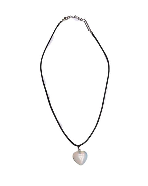 Gemstones Necklaces- Opal Stone Heart