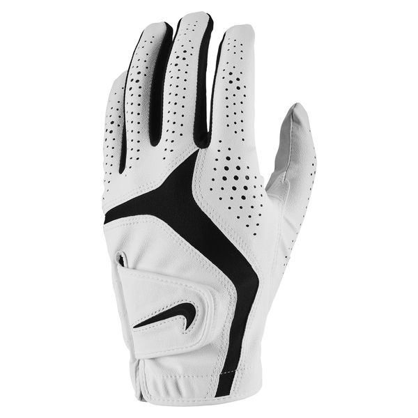 Nike Dura Feel X Golf Glove Left Hand - Pearl White/Pearl White/Black