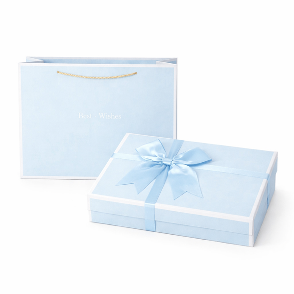 Luxury Gift Box With Matching Gift Bag Large - Blue