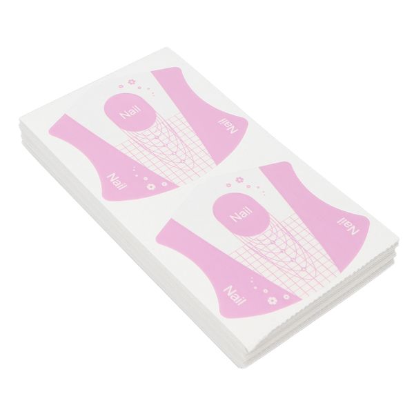 100pcs Nail Art Guide Form Reusable Nail Art for Women Girls