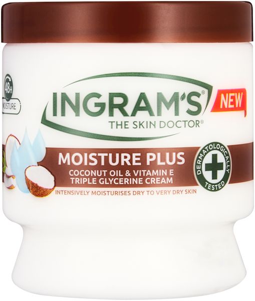 Ingram's Moisture Plus Cream Coconut &amp; Vitamin E 450ml