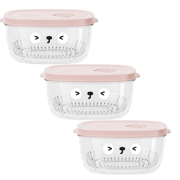 3 Piece - Airtight Food Storage Container Set