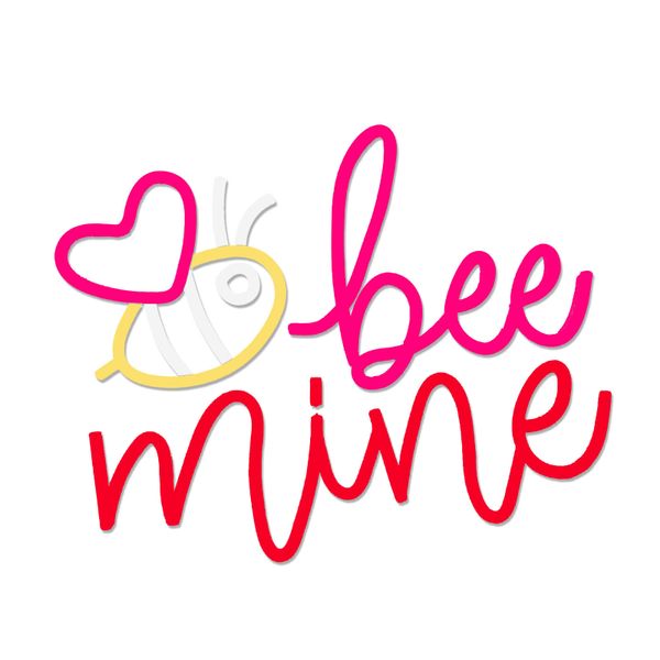 Bee Mine Neon Sign Love LED Sign for Wall Decor Valentine's Day Neon Light