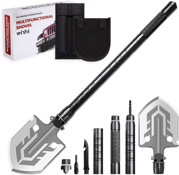 Advanced Folding Shovel Adjustable Multi-Function Survival Shovel