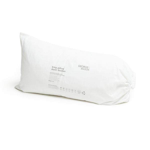 George &amp; Mason - Cotton Duck Feather Pillow - King Size