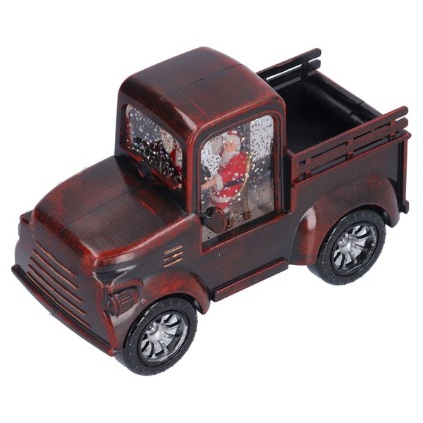 Vintage Red Christmas Retro Car LED Night Light with Santa