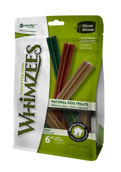 Whimzees Stix Large Dog Treats - Value Bag (7 pieces)