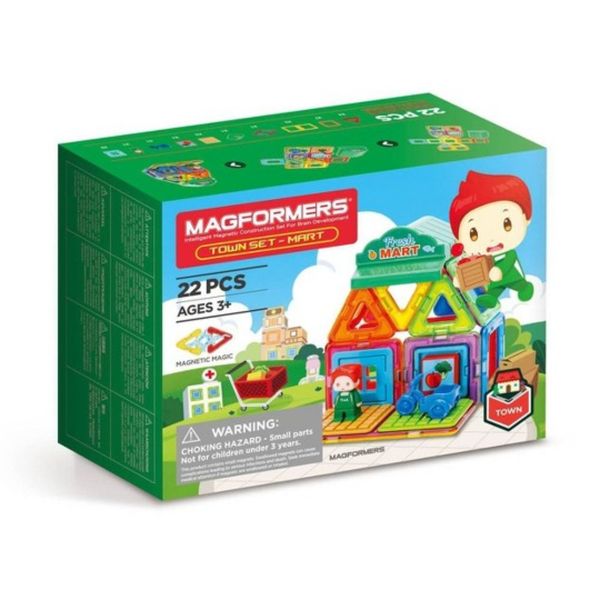 Magformers Magnetic Building Set: Town Mart Set (22pcs)
