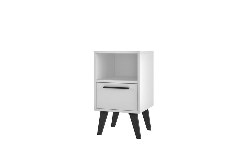 Bella Casa White Rectangular Multifunction Night image