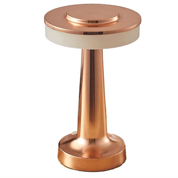 Touch Led Rechargeable Table Lamp Dining Table Bar Table Lamp Bronze