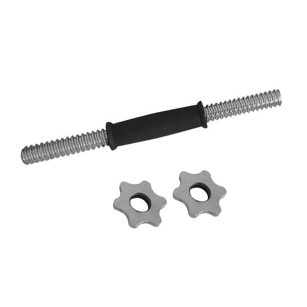 Everlast 35CM Dumbbell Bar with Grip &amp; Spinlock Collars