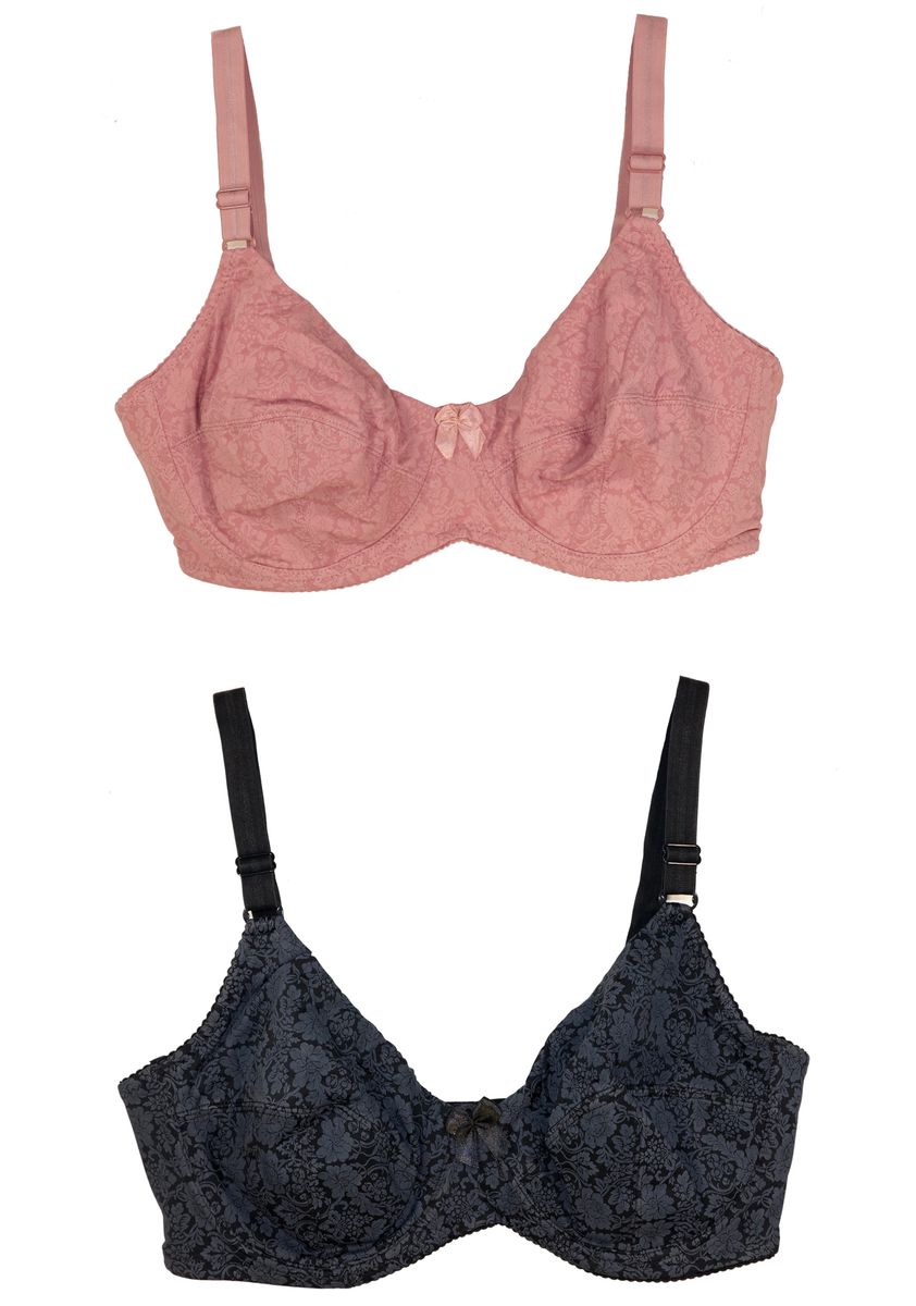 Women's NonPadded Underwire Full Coverage Plus Size Bra Pack of 2 Buy Online in South