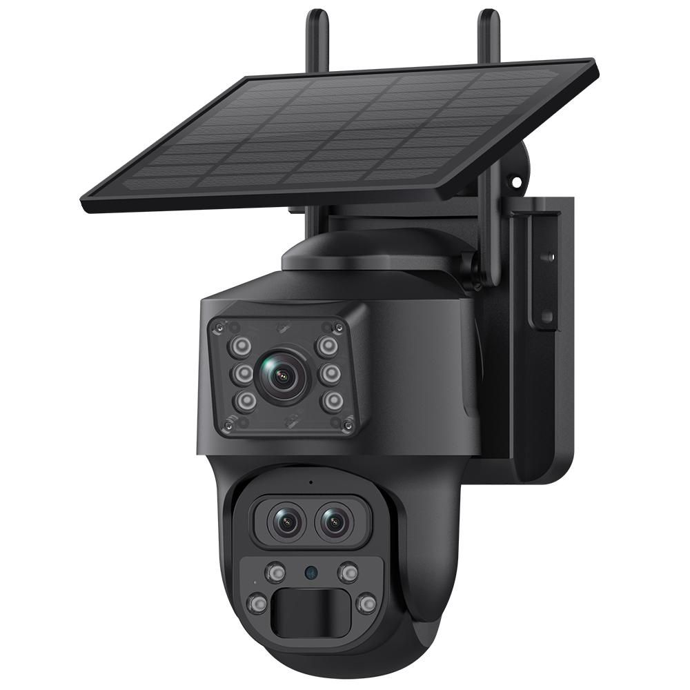Mini PTZ Solar Power CCTV 4G Camera (Dual Lens)
