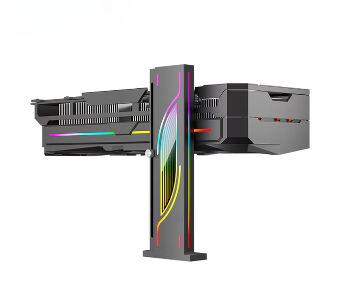 Graphics Card Mount, RGB Lighting Effects, Height Adjustable