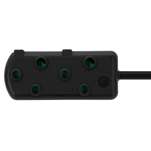 Ellies Side by Side Heavy Duty Extension Lead - 20M - Black