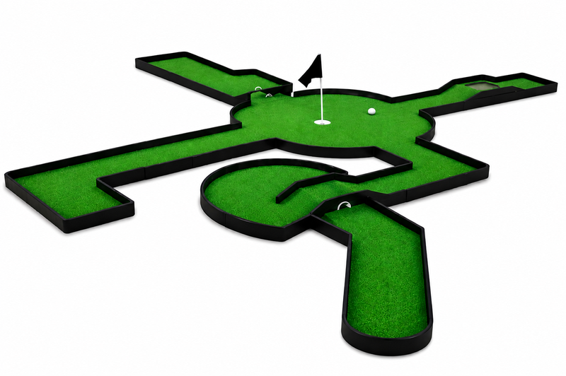 Mini Golf Puzzle Set 7 Lane Modular Putt Putt Course 140+ Layouts
