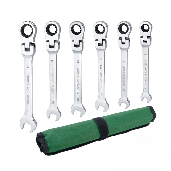 Flexible Head Ratcheting Wrench Set Ratcheting Combination Wrench Set