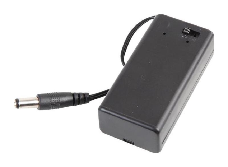 Pro Power (SBH-9VAS+DC) Battery Holder, PP3 (9V) x 1, with DC Plug