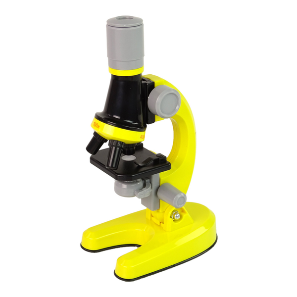 Microscope for Kids Beginners 100x 400x 1200x Science Experiment Kit Yellow
