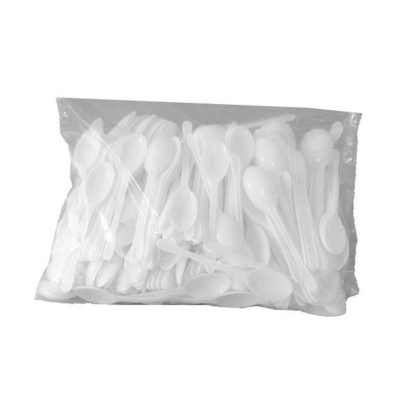 Pack Of 500 White Plastic Teaspoons