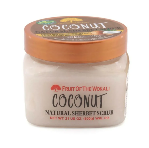Fruit of the Wokali Coconut Natural Sherbet Scrub - Gentle Exfoliator