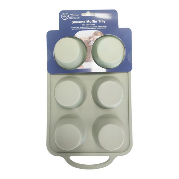 Home Classix Green Food Grade Silicone Rectangular Muffin Pan | Tray