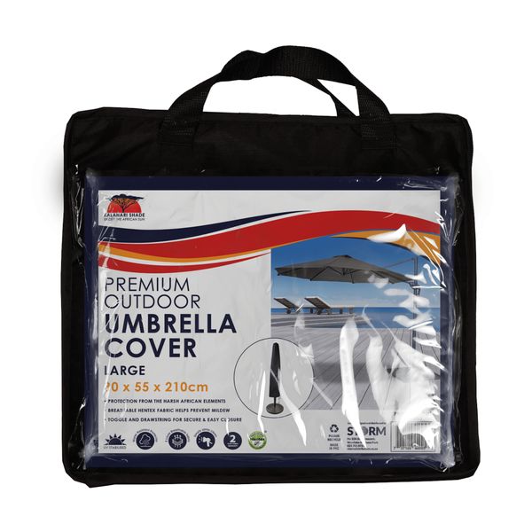 Kalahari Outdoor Large Umbrella Cover (Black)