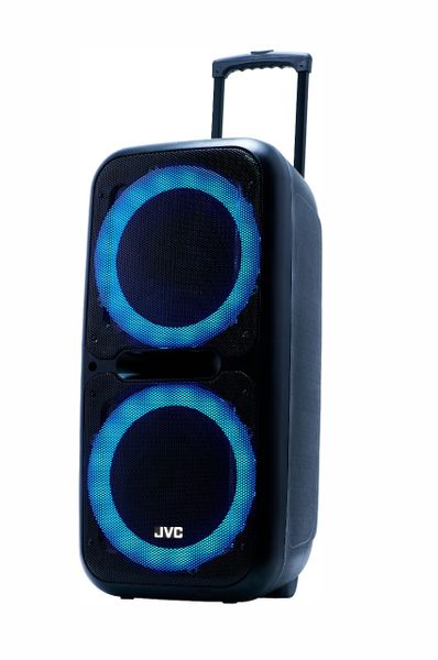 JVC Dual Woofer Trolley Speaker Model Number XS-N6212PB with Mic.