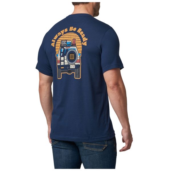 5.11 Tactical Series - Mens Overlander Sunset T-Shirt - Pacific Navy