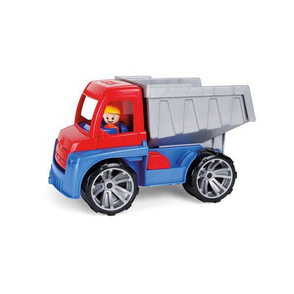 Lena Toy Dump Truck: TRUXX Tipper with Play Figure 27cm